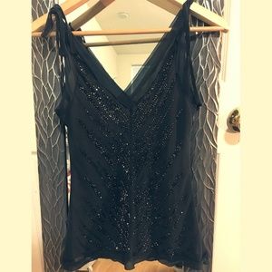 black beaded shirt